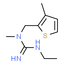 Guanidine, N-ethyl-N-methyl-N-[(3-methyl-2-thienyl)methyl]- (9CI) Structure