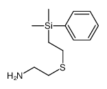 ((2-dimethylphenylsilyl)ethylthio)ethylamine structure