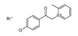 1-(4-chlorophenyl)-2-(2-methylpyridin-1-ium-1-yl)ethanone,bromide Structure