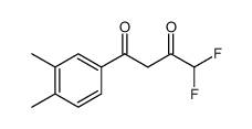 1-(3,4-DIMETHYL-PHENYL)-4,4-DIFLUOROBUTANE-1,3-DIONE结构式