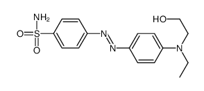 p-[[p-[ethyl(2-hydroxyethyl)amino]phenyl]azo]benzenesulphonamide结构式