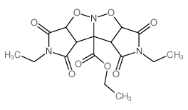 Ethyl 2,8-diethyl-1,3,7,9-tetraoxooctahydro-1H-pyrrolo(3,4-d)pyrrolo(3,4:4,5)isoxazolo(2,3-b)isoxazole-9b(6aH)-carboxylate Structure