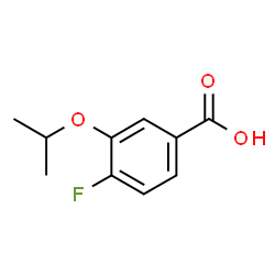 4-Fluoro--3-isopropoxybenzoic acid structure