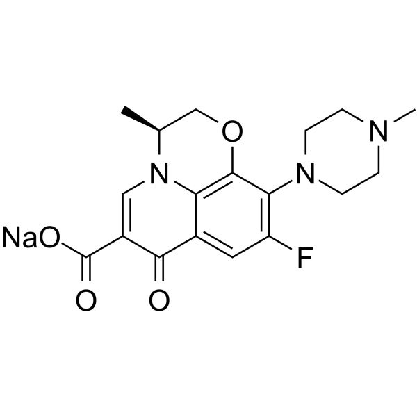 Levofloxacin sodium结构式