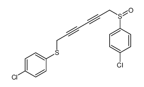 1-chloro-4-[6-(4-chlorophenyl)sulfinylhexa-2,4-diynylsulfanyl]benzene Structure