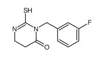 3-[(3-fluorophenyl)methyl]-2-sulfanylidene-1,3-diazinan-4-one Structure