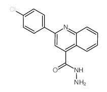 2-(4-氯苯基)喹啉-4-碳酰肼结构式