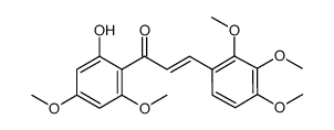 1-(2-HYDROXY-4,6-DIMETHOXYPHENYL)-3-(2,3,4-TRIMETHOXYPHENYL)-2-PROPEN-1-ONE结构式