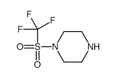 1-(trifluoromethylsulfonyl)piperazine结构式