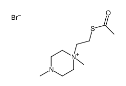 S-[2-(1,4-dimethylpiperazin-1-ium-1-yl)ethyl] ethanethioate,bromide Structure