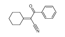 2-cyclohexylidene-3-oxo-3-phenylpropionitrile Structure