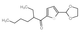 5-(1,3-DIOXOLAN-2-YL)-2-THIENYL 1-ETHYLPENTYL KETONE结构式