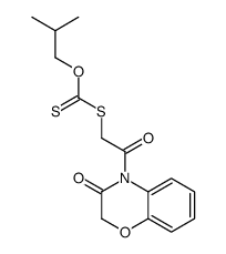 O-(2-methylpropyl) [2-oxo-2-(3-oxo-1,4-benzoxazin-4-yl)ethyl]sulfanylmethanethioate Structure