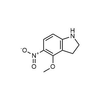 4-Methoxy-5-nitro-indoline structure