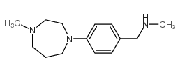 N-methyl-1-[4-(4-methyl-1,4-diazepan-1-yl)phenyl]methanamine Structure