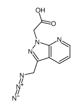 2-[3-(azidomethyl)pyrazolo[3,4-b]pyridin-1-yl]acetic acid Structure