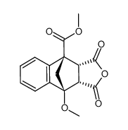 methyl (3aR,4R,9S,9aS)-9-methoxy-1,3-dioxo-3,3a,9,9a-tetrahydro-4,9-methanonaphtho[2,3-c]furan-4(1H)-carboxylate Structure