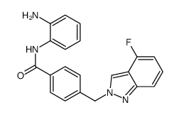 N-(2-aminophenyl)-4-[(4-fluoroindazol-2-yl)methyl]benzamide结构式