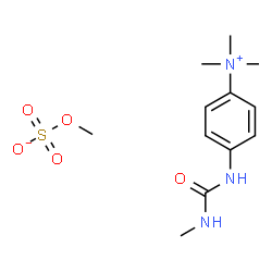 N,N,N-trimethyl-4-[[(methylamino)carbonyl]amino]anilinium methyl sulphate结构式