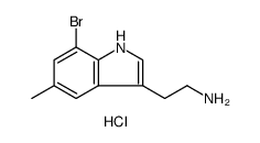 1H-Indole-3-ethanamine, 7-bromo-5-methyl-, hydrochloride图片