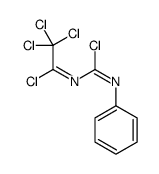 2,2,2-trichloro-N-(C-chloro-N-phenylcarbonimidoyl)ethanimidoyl chloride Structure