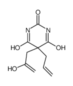 5-(2-hydroxyprop-2-enyl)-5-prop-2-enyl-1,3-diazinane-2,4,6-trione结构式