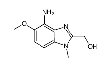 4-amino-5-methoxy-1-methylbenzimidazole-2-methanol Structure