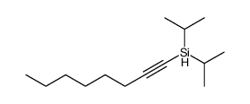 diisopropyl(oct-1-ynyl)silane Structure