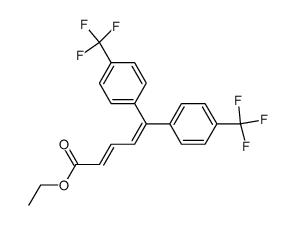 ethyl (E)-5,5-bis(4-trifluoromethylphenyl)-2,4-pentadienoate结构式