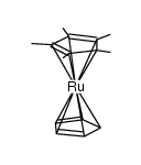 (η5-pentamethylcyclopentadienyl)(η5-cyclopentadienyl)ruthenium(II) Structure