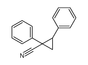 1,2-Diphenylcyclopropanecarbonitrile Structure