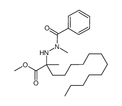 methyl 2-(2-benzoyl-2-methylhydrazinyl)-2-methyltetradecanoate结构式