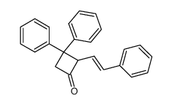 2-trans-styryl-3,3-diphenylcyclobutanone结构式