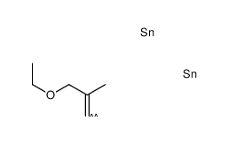 (3-ethoxy-2-methyl-1-trimethylstannylprop-1-enyl)-trimethylstannane结构式