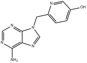 3-Pyridinol, 6-[(6-amino-9H-purin-9-yl)methyl]-结构式