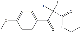 ethyl 2,2-difluoro-3-(4-methoxyphenyl)-3-oxopropanoate结构式