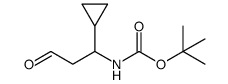 N-tert-butoxycarbonyl-3-amino-3-cyclopropylpropionaldehyde Structure