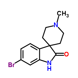 6-bromo-1'-methylspiro[indoline-3,4'-piperidin]-2-one Structure