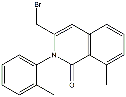 3-(bromomethyl)-8-methyl-2-(o-tolyl)isoquinolin-1(2H)-one结构式