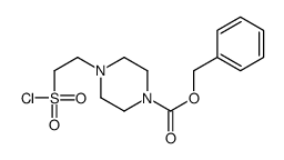 benzyl 4-(2-chlorosulfonylethyl)piperazine-1-carboxylate结构式