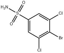 4-Bromo-3,5-dichlorobenzene sulfonamide结构式