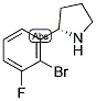 (2S)-2-(2-溴-3-氟苯基)吡咯烷结构式