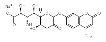 4-Methylumbelliferyl3-deoxy-D-glycero-a-D-galacto-2-nonulosonicacidsodiumsalt结构式