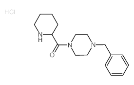 (4-Benzyl-1-piperazinyl)(2-piperidinyl)methanone hydrochloride Structure