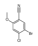 5-bromo-4-chloro-2-methoxybenzonitrile structure