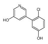 5-(2-chloro-5-hydroxyphenyl)pyridin-3-ol结构式