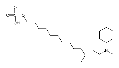 dodecyl hydrogen sulfate-N,N-diethylcyclohexanamine (1:1)结构式