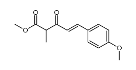 methyl 5-(4-methoxyphenyl)-2-methyl-3-oxopent-4-enoate结构式