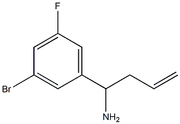 1-(3-溴-5-氟苯基)丁-3-烯-1-胺结构式