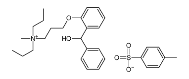 3-[2-[hydroxy(phenyl)methyl]phenoxy]propyl-methyl-dipropylazanium,4-methylbenzenesulfonate结构式